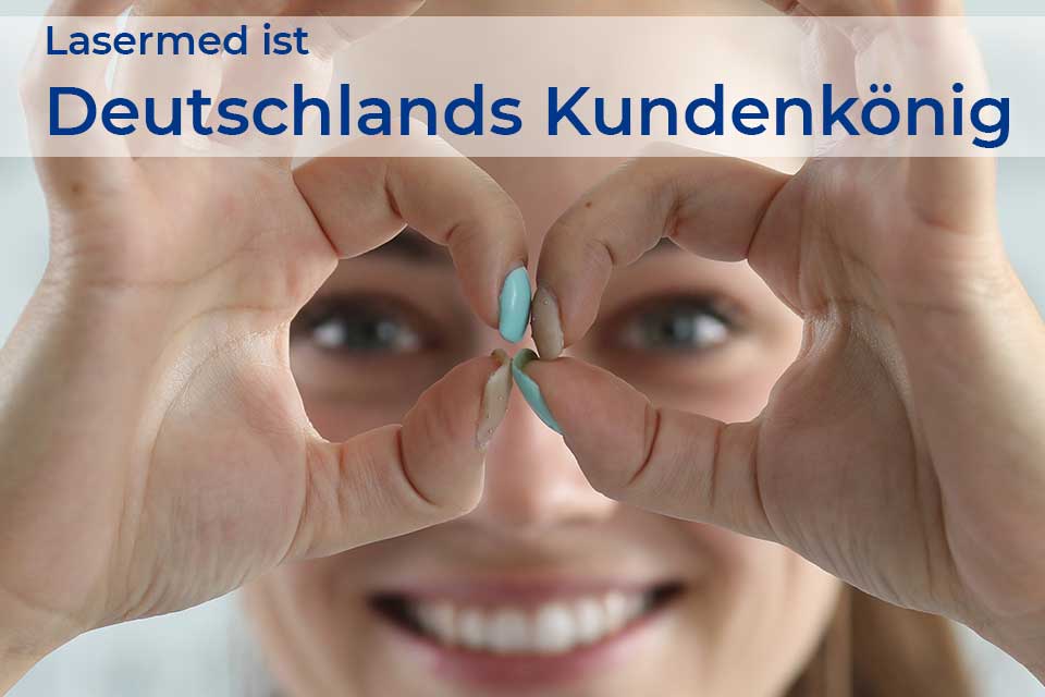 Lasermed ist „Deutschlands Kundenkönig“ – Kundenbefragung im Auftrag der Bild ergibt: Hoher Kundennutzen